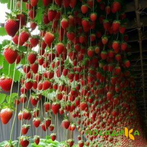Клубника ампельная Анастасия купить по цене от 370р. в интернет-магазине «Посадика» с доставкой почтой в в Михайлове и по всей России – [изображение №1].